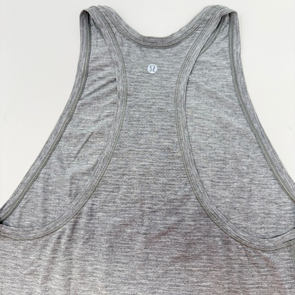 Lululemon Tops - Lululemon Womens XS Heathered Gray Racerback Tank Top Space Dye Athletic